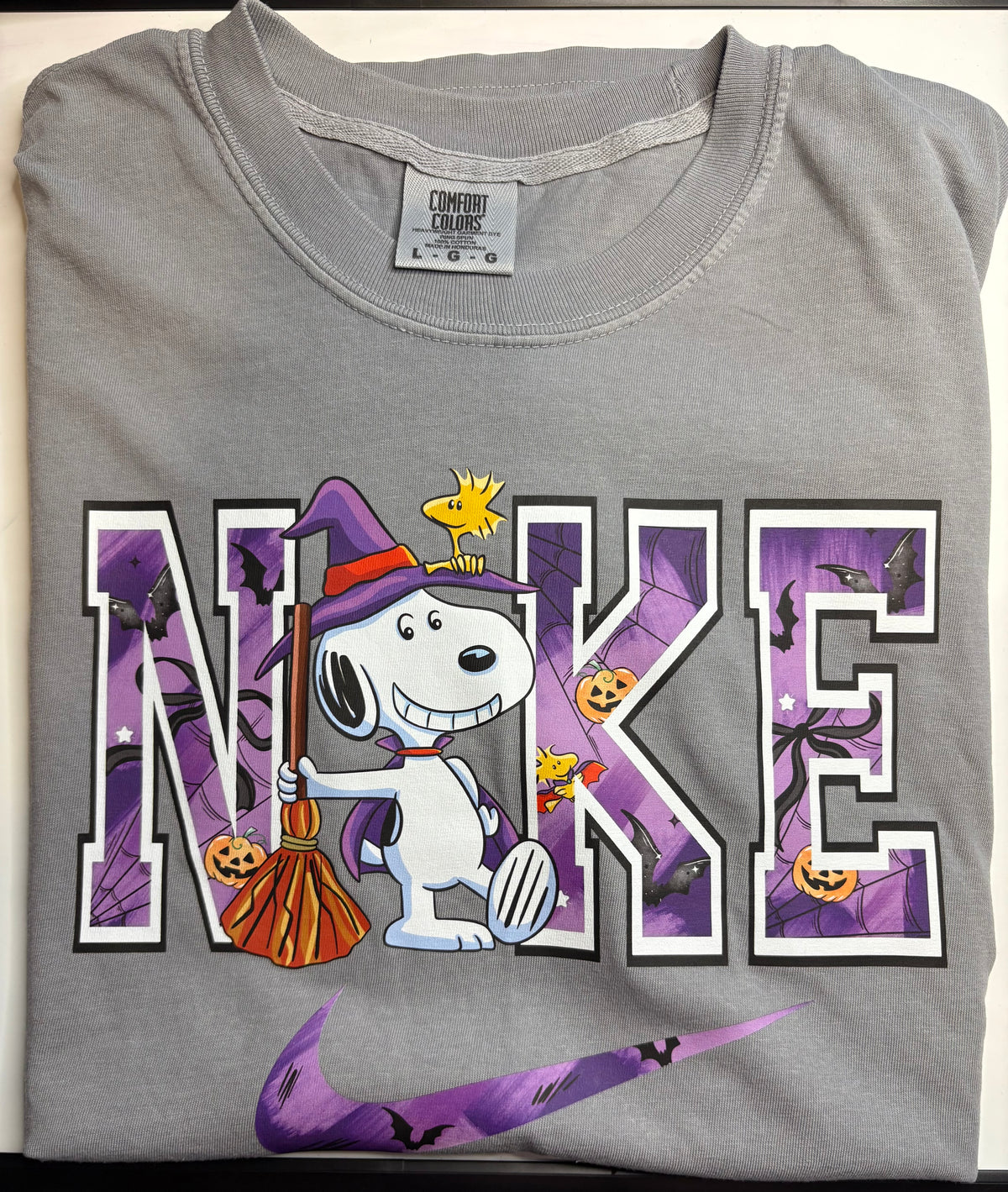 Grey Snoopy Short Sleeve (LARGE)
