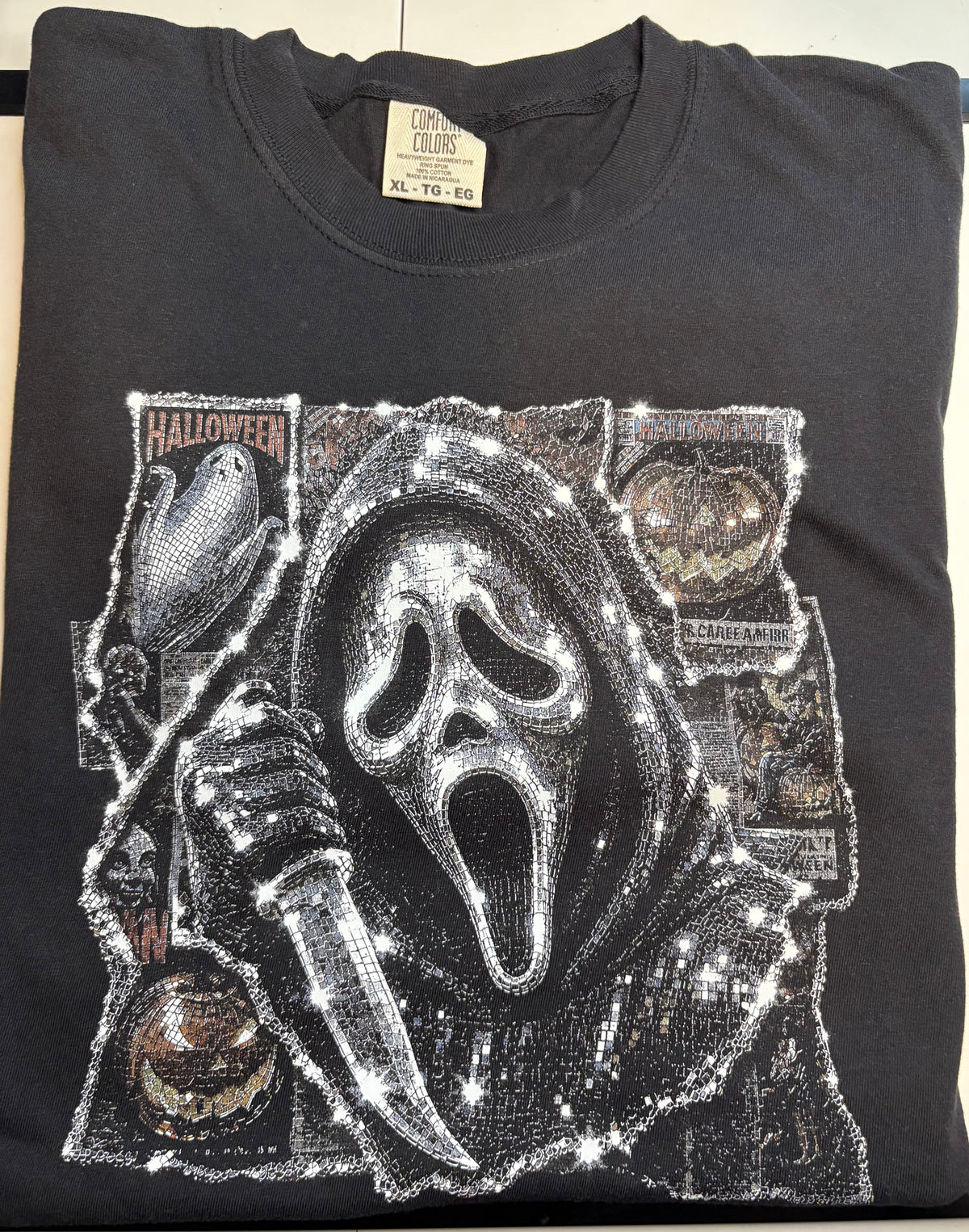 Black Ghostface Short Sleeve (X-LARGE) (Copy)