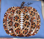 Bling Football Pumpkin Blue (LARGE)
